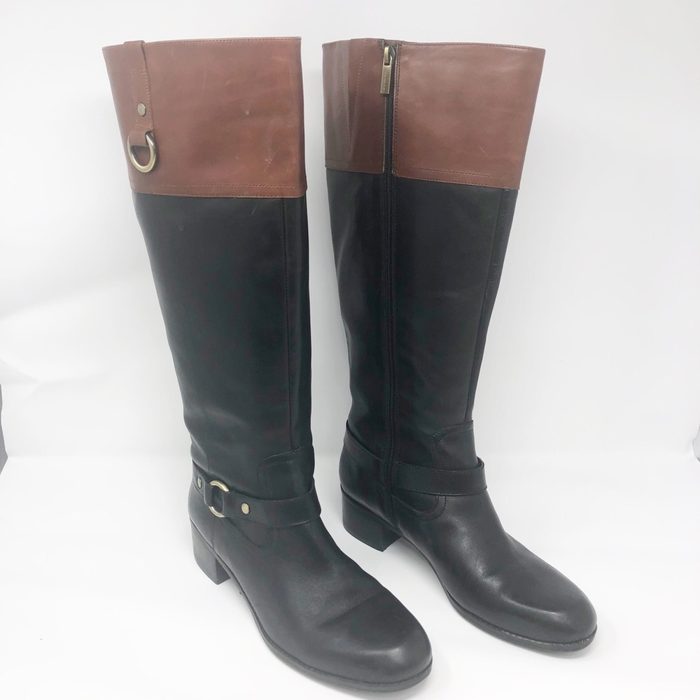 Bandolino Black and Brown Heeled Boots